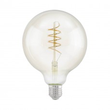 Лампа светодиодная филаментная Eglo E27 4W 2200К янтарь 11683