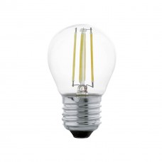 Лампа светодиодная филаментная Eglo E27 4W 2700К прозрачная 11498