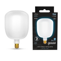 Лампа светодиодная филаментная Gauss E27 9W 4100К матовая 1015802209 Лампа светодиодная филаментная Gauss E27 9W 4100К матовая 1015802209