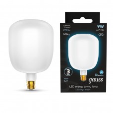 Лампа светодиодная филаментная Gauss E27 9W 4100К матовая 1015802209 Лампа светодиодная филаментная Gauss E27 9W 4100К матовая 1015802209