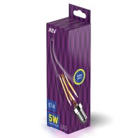 Лампа светодиодная филаментная REV FC37 E14 5W теплый свет свеча на ветру 32494 2 Лампа светодиодная филаментная REV FC37 E14 5W теплый свет свеча на ветру 32494 2