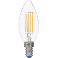 Лампа светодиодная филаментная Uniel E14 5W 3000K LED-C35-5W/WW/E14/CL/DIM GLA01TR UL-00002860 Лампа светодиодная филаментная Uniel E14 5W 3000K LED-C35-5W/WW/E14/CL/DIM GLA01TR UL-00002860