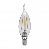 Лампа светодиодная филаментная Uniel E14 5W 3000K прозрачная LED-CW35-5W/WW/E14/CL/MB GLM10TR UL-00002368 Лампа светодиодная филаментная Uniel E14 5W 3000K прозрачная LED-CW35-5W/WW/E14/CL/MB GLM10TR UL-00002368