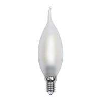 Лампа светодиодная филаментная Uniel E14 6W 3000K матовая LED-CW35-6W/WW/E14/FR PLS02WH UL-00000306 Лампа светодиодная филаментная Uniel E14 6W 3000K матовая LED-CW35-6W/WW/E14/FR PLS02WH UL-00000306