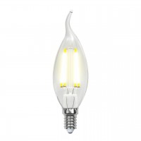Лампа светодиодная филаментная Uniel E14 6W 3000K прозрачная LED-CW35-6W/WW/E14/CL GLA01TR UL-00002199 Лампа светодиодная филаментная Uniel E14 6W 3000K прозрачная LED-CW35-6W/WW/E14/CL GLA01TR UL-00002199