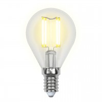 Лампа светодиодная филаментная Uniel E14 6W 3000K прозрачная LED-G45-6W/WW/E14/CL GLA01TR UL-00002201 Лампа светодиодная филаментная Uniel E14 6W 3000K прозрачная LED-G45-6W/WW/E14/CL GLA01TR UL-00002201