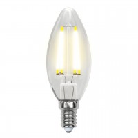 Лампа светодиодная филаментная Uniel E14 6W 4000K прозрачная LED-C35-6W/NW/E14/CL GLA01TR UL-00002198 Лампа светодиодная филаментная Uniel E14 6W 4000K прозрачная LED-C35-6W/NW/E14/CL GLA01TR UL-00002198