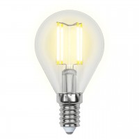 Лампа светодиодная филаментная Uniel E14 6W 4000K прозрачная LED-G45-6W/NW/E14/CL GLA01TR UL-00002207 Лампа светодиодная филаментная Uniel E14 6W 4000K прозрачная LED-G45-6W/NW/E14/CL GLA01TR UL-00002207