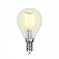 Лампа светодиодная филаментная Uniel E14 6W 4000K прозрачная LED-G45-6W/NW/E14/CL PLS02WH UL-00001371 Лампа светодиодная филаментная Uniel E14 6W 4000K прозрачная LED-G45-6W/NW/E14/CL PLS02WH UL-00001371
