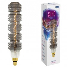 Лампа светодиодная филаментная Uniel E27 5W 2250K серая LED-SF41-5W/Soho/E27/CW Chrome/Smoke GLS77CR UL-00005921