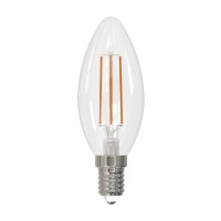 Лампа светодиодная филаментная Volpe E14 6W 3000K прозрачная LED-C35-6W/3000K/E14/CL/SLF UL-00008328 Лампа светодиодная филаментная Volpe E14 6W 3000K прозрачная LED-C35-6W/3000K/E14/CL/SLF UL-00008328