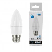 Лампа светодиодная Gauss E27 10W 6500K матовая 30230 Лампа светодиодная Gauss E27 10W 6500K матовая 30230