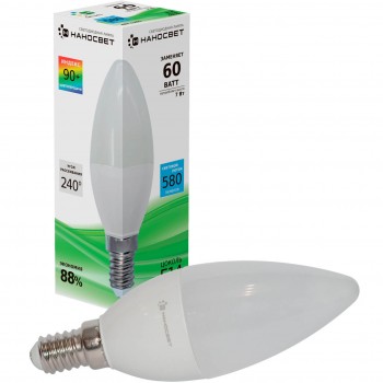 Лампа светодиодная Наносвет E14 6W 4000K матовая LE-CD-60/E14/940 L201