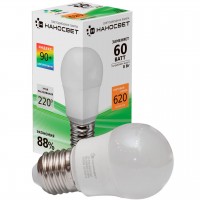 Лампа светодиодная Наносвет E27 6.5W 3000K матовая LE-P45-60/E27/930 L206