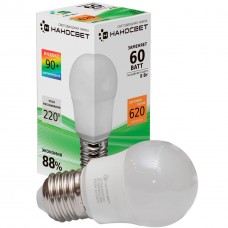 Лампа светодиодная Наносвет E27 6.5W 3000K матовая LE-P45-60/E27/930 L206