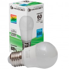 Лампа светодиодная Наносвет E27 6.5W 4000K матовая LE-P45-60/E27/940 L207