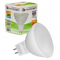 Лампа светодиодная Наносвет GU5.3 5W 3000K матовая LE-MR16A-50/GU5.3/930 L194