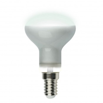 Лампа светодиодная рефлекторная Uniel E14 6W 4000K матовая LED-R50-6W/NW/E14/FR PLS02WH UL-00001492