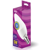 Лампа светодиодная REV C37 Е14 5W 2700K теплый свет свеча 32271 9 Лампа светодиодная REV C37 Е14 5W 2700K теплый свет свеча 32271 9
