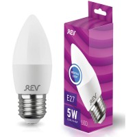 Лампа светодиодная REV C37 Е27 5W 4000K нейтральный белый свет свеча 32274 0 Лампа светодиодная REV C37 Е27 5W 4000K нейтральный белый свет свеча 32274 0