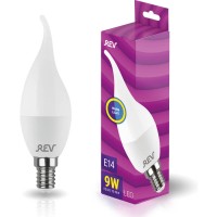 Лампа светодиодная REV FC37 Е14 9W 2700K теплый свет свеча на ветру 32514 7 Лампа светодиодная REV FC37 Е14 9W 2700K теплый свет свеча на ветру 32514 7