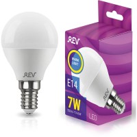Лампа светодиодная REV G45 Е14 7W 2700K теплый свет шар 32340 2 Лампа светодиодная REV G45 Е14 7W 2700K теплый свет шар 32340 2