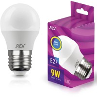 Лампа светодиодная REV G45 Е27 9W 2700K теплый свет шар 32408 9 Лампа светодиодная REV G45 Е27 9W 2700K теплый свет шар 32408 9