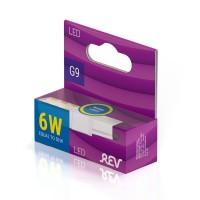 Лампа светодиодная REV JCD G9 6W 2700К теплый свет кукуруза 32383 9 Лампа светодиодная REV JCD G9 6W 2700К теплый свет кукуруза 32383 9