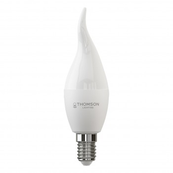 Лампа светодиодная Thomson E14 10W 6500K свеча на ветру матовая TH-B2313