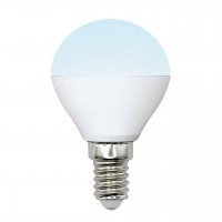 Лампа светодиодная Uniel E14 6W 4000K матовая LED-G45-6W/NW/E14/FR/MB PLM11WH UL-00002376