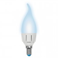 Лампа светодиодная Uniel E14 7W 4000K матовая LED-CW37 7W/NW/E14/FR PLP01WH UL-00002415
