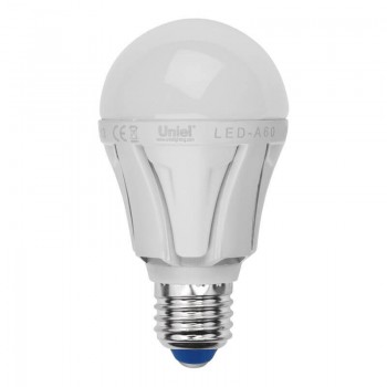 Лампа светодиодная Uniel E27 8W 6500K матовая LED-A60 8W/DW/E27/FR PLP01WH UL-00002003