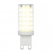 Лампа светодиодная Uniel G9 9W 3000K прозрачная LED-JCD-9W/3000K/G9/CL GLZ09TR UL-00006488