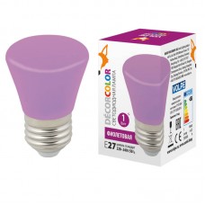 Лампа светодиодная Volpe E27 1W фиолетовая LED-D45-1W/PURPLE/E27/FR/С BELL UL-00005644 Лампа светодиодная Volpe E27 1W фиолетовая LED-D45-1W/PURPLE/E27/FR/С BELL UL-00005644