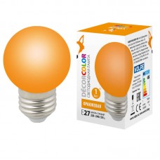 Лампа светодиодная Volpe E27 1W оранжевая LED-G45-1W/ORANGE/E27/FR/С UL-00005650 Лампа светодиодная Volpe E27 1W оранжевая LED-G45-1W/ORANGE/E27/FR/С UL-00005650