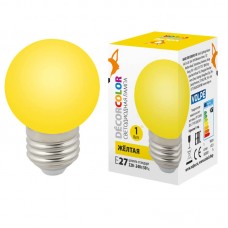 Лампа светодиодная Volpe E27 1W желтая LED-G45-1W/YELLOW/E27/FR/С UL-00005649 Лампа светодиодная Volpe E27 1W желтая LED-G45-1W/YELLOW/E27/FR/С UL-00005649