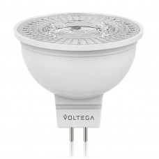 Лампа светодиодная Voltega GU5.3 4W 2800К полусфера прозрачная VG2-S1GU5.3warm4W 6949