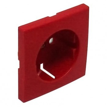 Лицевая панель Efapel Logus 90 розетки 2К+З с защитными шторками красный 90632 TVM