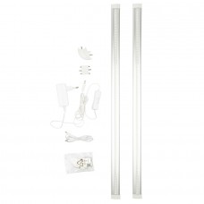 Мебельный светодиодный светильник Uniel ULM-F45-2X6W/4500K IP20 Silver UL-00008280