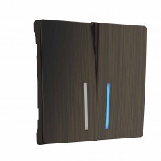 Набор клавиш для выключателя двухклавишного Werkel с подсветкой бронзовый W1129112 4690389161674 Набор клавиш для выключателя двухклавишного Werkel с подсветкой бронзовый W1129112 4690389161674