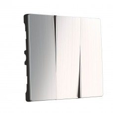 Набор клавиш для выключателя трехклавишного Werkel глянцевый никель W1139002 4690389157929 Набор клавиш для выключателя трехклавишного Werkel глянцевый никель W1139002 4690389157929