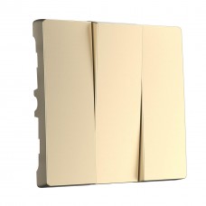 Набор клавиш для выключателя трехклавишного Werkel шампань W1139011 4690389157189 Набор клавиш для выключателя трехклавишного Werkel шампань W1139011 4690389157189