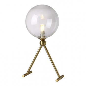 Настольная лампа Crystal Lux Andres LG1 Bronze/Transparente