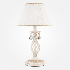 Настольная лампа Eurosvet 10054/1 белый с золотом/прозрачный хрусталь Strotskis