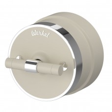 Переключатель одноклавишный Werkel Vintage слоновая кость матовый/хром W5812055 4690389174681 Переключатель одноклавишный Werkel Vintage слоновая кость матовый/хром W5812055 4690389174681