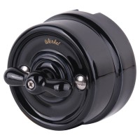 Переключатель Werkel одноклавишный Retro черный W5612008 4690389166716 Переключатель Werkel одноклавишный Retro черный W5612008 4690389166716