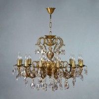 Подвесная люстра Ambiente Alicante 8888/12 AB Tear drop Подвесная люстра Ambiente Alicante 8888/12 AB Tear drop