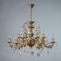 Подвесная люстра Ambiente Alicante 8888/6+6 AB Tear drop Подвесная люстра Ambiente Alicante 8888/6+6 AB Tear drop