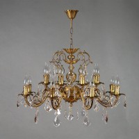 Подвесная люстра Ambiente Alicante 8888/8+8 AB Leaf Crystal Подвесная люстра Ambiente Alicante 8888/8+8 AB Leaf Crystal