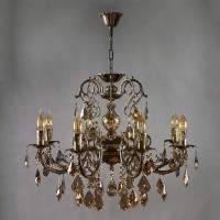 Подвесная люстра Ambiente Alicante 8888/8 PB Honey Leaf Подвесная люстра Ambiente Alicante 8888/8 PB Honey Leaf